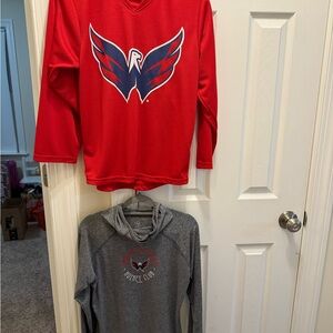 NHL Red and Gray Kids Hockey Jerseys